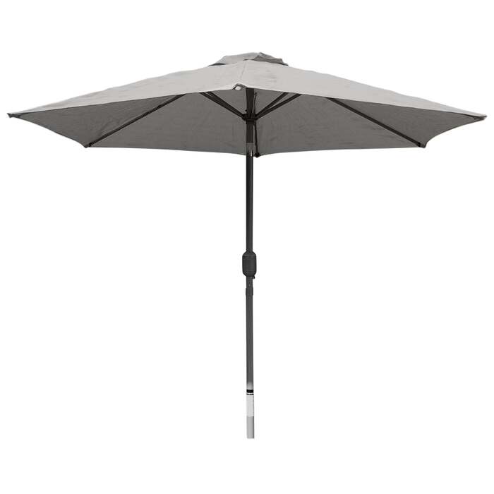 Bracken Outdoors 2. 5m 38mm Aluminium Pole Round Grey Garden Parasol