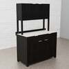 Draco Grills Teak Carbon Line Outdoor Kitchen 2 Door Add On Cabinet with Ceramic Top