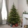 Highclere Artificial Pre-Lit Green PE/PVC Christmas Tree 5FT, 6FT, 7FT, 9FT, 5ft (1. 5m)