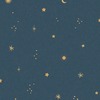 Dudley Night Sky Textured Vinyl Wallpaper Navy Blue Grandeco LD3615