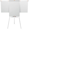 Nobo 1902046 Essence Tripod Steel Magnetic Whiteboard Easel with Extendable Arms