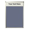 Felt Noticeboard with Header and Aluminium Frame