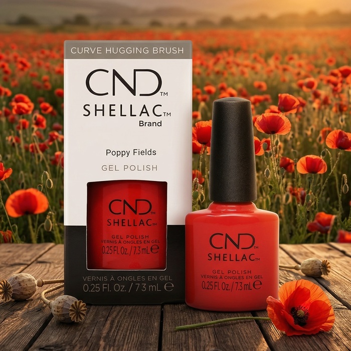 CND Shellac Gel Polish Poppy Fields - 7. 3ml
