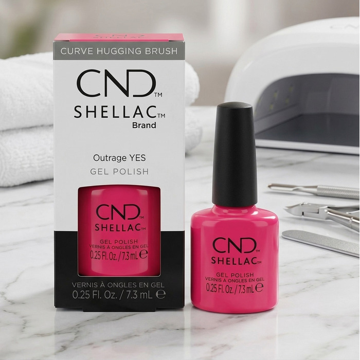 CND Shellac Gel Polish Outrage Yes - 7. 3ml