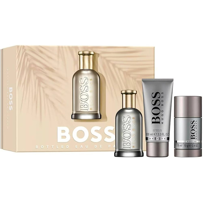 Hugo Boss Boss Bottled Eau de Parfum Gift Set 100ml EDP + 100ml Shower Gel + 75g Deodorant Stick