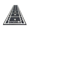 10m x 1. 5m Sprint Track (Full Line Markings) – Green