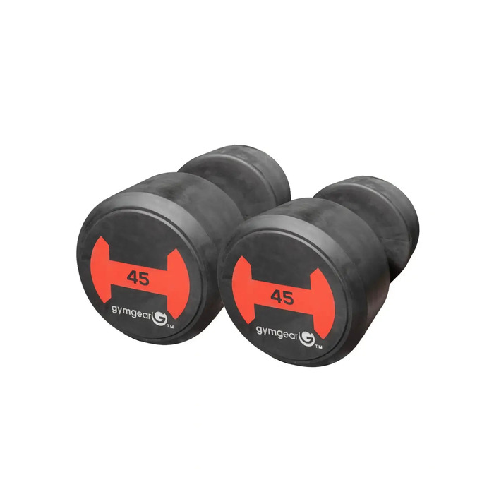 Gym Gear Rubber Dumbbells Pair's