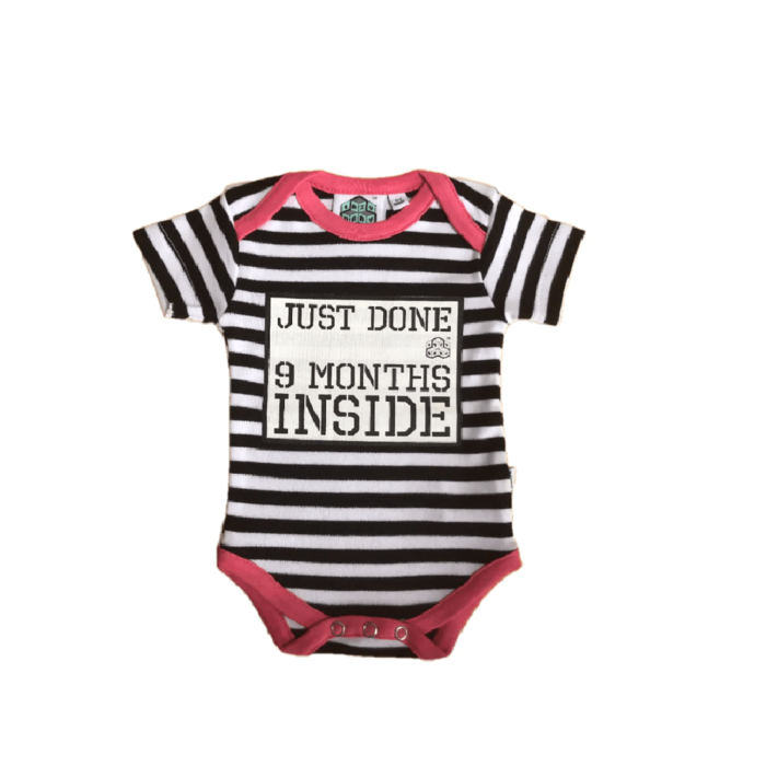 Funny Newborn Gift for Baby Showers | Just Done 9 Months Inside®