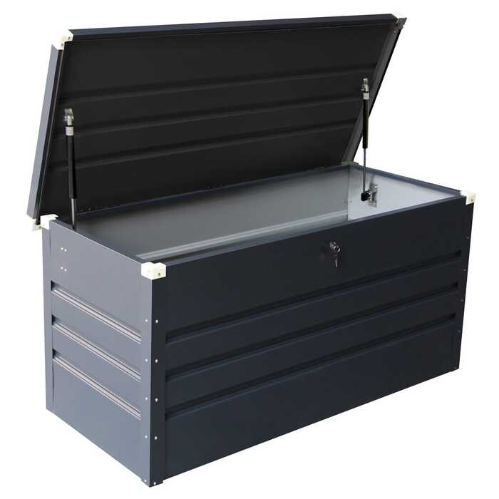 Metal Storage Chest with Lock