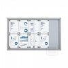 Whiteboard with Locking Sliding Glass Doors