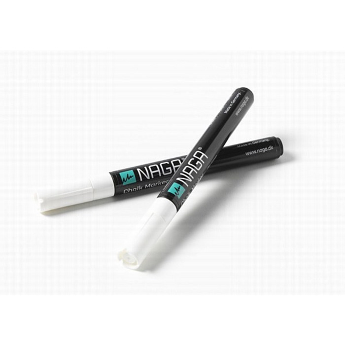 Naga FINE Chalk Markers White 2mm (Pack 2)