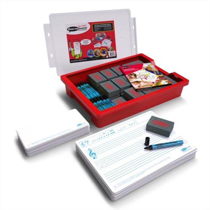 Show-me Gratnells Tray Kit with A4 Music Ruled Boards