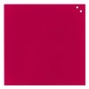NAGA Magnetic Glass Noticeboard RASPBERRY RED 45 x 45cm