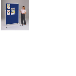 Height Adjustable Felt Mobile Noticeboard