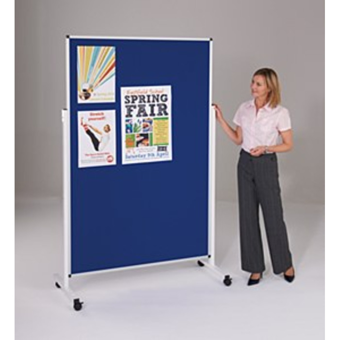 Height Adjustable Felt Mobile Noticeboard