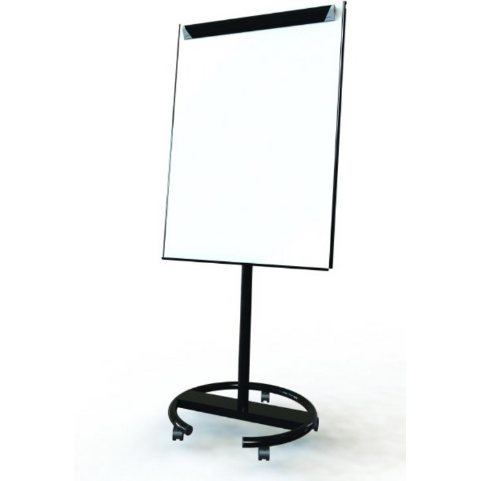 Ultramate Mobile Magnetic Flipchart Easel Black Frame