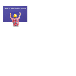 Made to Measure Felt Noticeboard Up to 600x900mm Blue Fabric Unframed