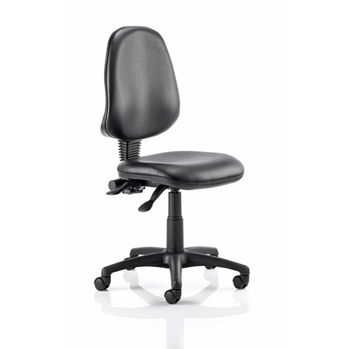 Eclipse 2 Lever Task Operator Chair Black vinyl