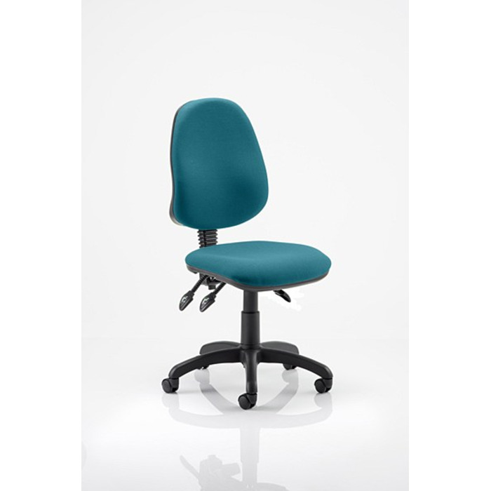 Eclipse 3 Lever Task Operator Chair Maringa Teal fabric