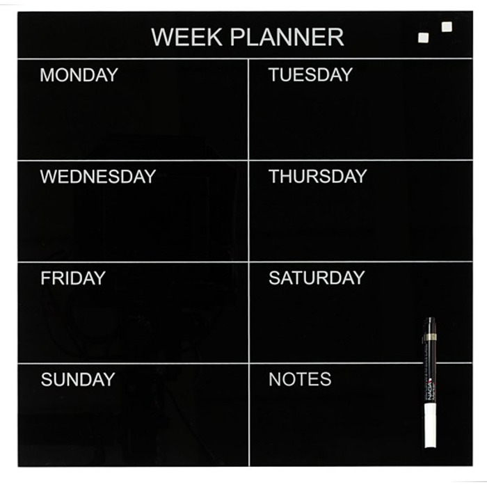 Naga Magnetic Glass Week Planner 45x45cm