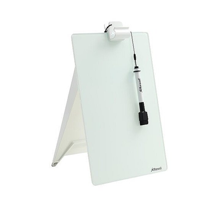 Nobo Glass Desktop Whiteboard Easel