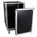 19" 16U Rack Flight Case 520mm Deep With Removable Casters