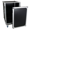19" 16U Rack Flight Case 520mm Deep With Removable Casters