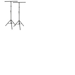 Pair of Heavy Duty Stage Lighting Stands Complete with T Bars