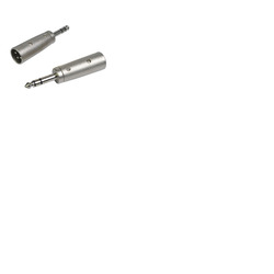 XLR Male to 1/4" 6. 35mm Jack Plug Adapter - Stereo Plug TRS