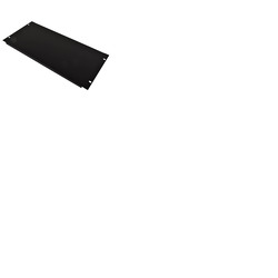 6 U 19" Blank Rack Panel With Black Finish