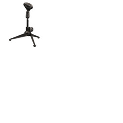 Folding Desk Microphone Stand - Tripod Style With Mic Clip