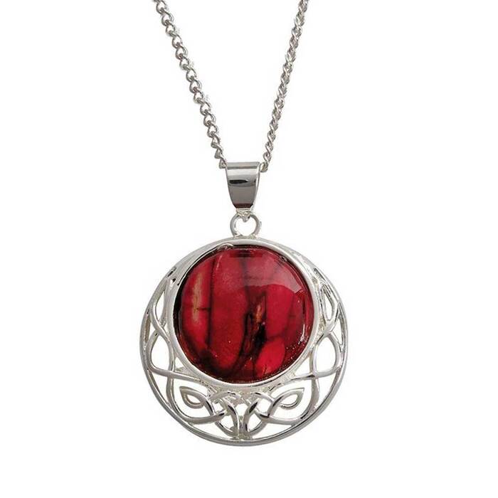 Heathergems Cormag Celtic Silver Plated Pendant
