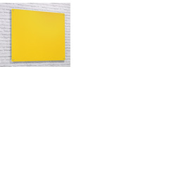 Wall Mounted Glass Board 1200 x 1200mm Yellow