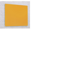 Wall Mounted Glass Board 1200 x 1200mm Gold