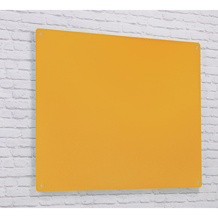 Wall Mounted Glass Board 1200 x 1200mm Gold
