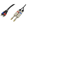 Dual Phono RCA To 1/4 Inch (6. 35mm) Jack