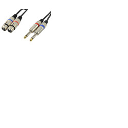 Two XLR Female To Two Mono 1/4" (6. 35mm) Jack - Insert Leads