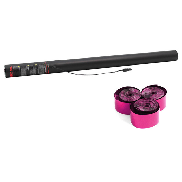 Electric Metallic Streamer Cannon 80cm Pink