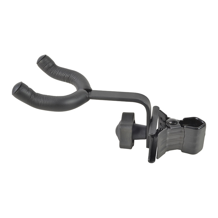 Clamp-on Guitar Holder for Stands or Poles 18mm-45mm Diameter.