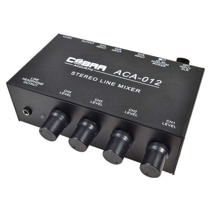 Audio Mixer - 5 Channel Line + 1 Channel Mic