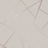 Quartz Fractal Wallpaper Beige / Rose Gold Fine Decor FD42282