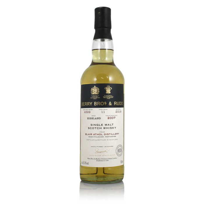 Blair Athol 2007 11 Year Old Berry's Cask #4599