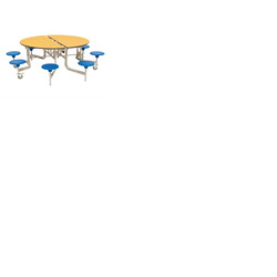 8 Seat Round Mobile Folding Table