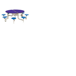 8 Seat Round Mobile Folding Table