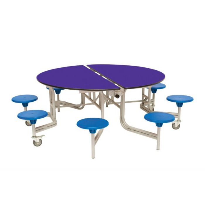 8 Seat Round Mobile Folding Table