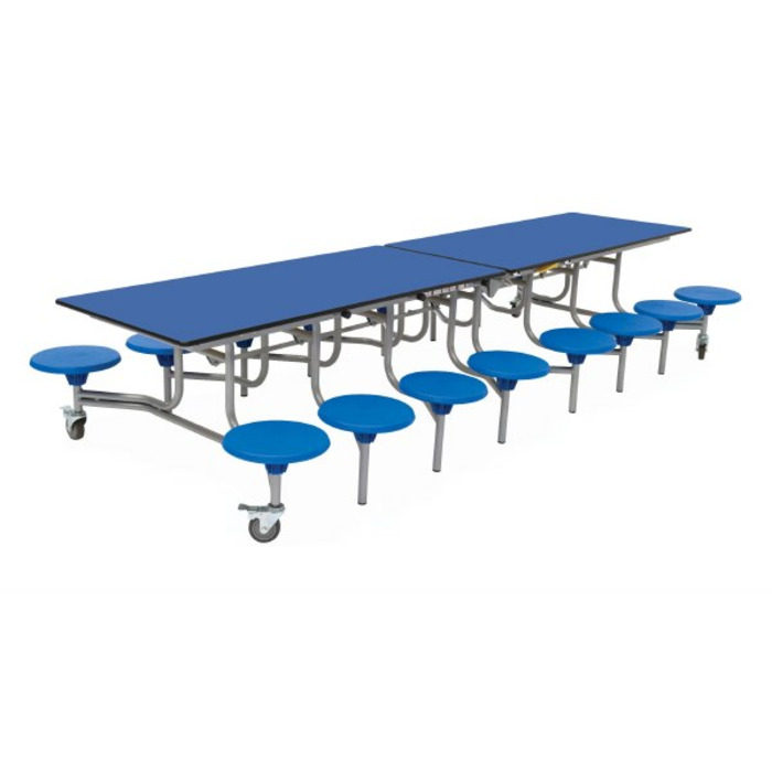 16 Seat Rectangular Mobile Folding Table