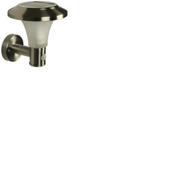 Solar Powered Silver Lantern LED Wall Light With PIR Sensor
