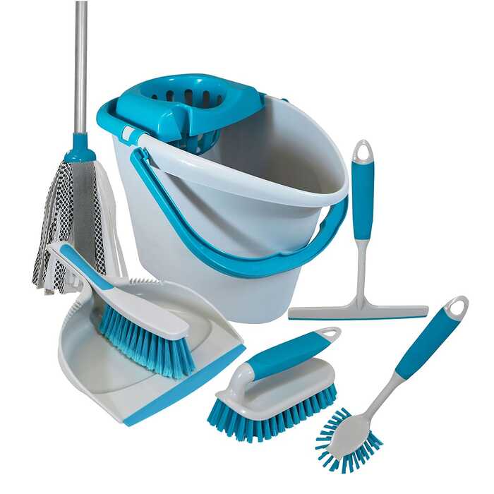 Cleaning Set - 7 Piece - Blue
