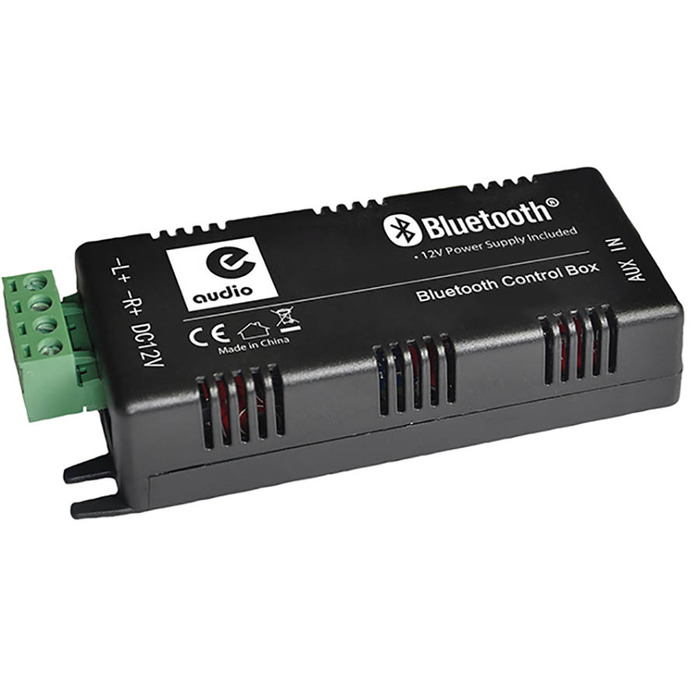 Bluetooth Amplifier In-Wall Stereo 4 x 15 Watts + Aux Input Includes Cables