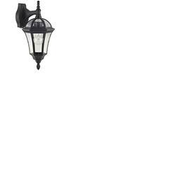 Black Lantern Wall Light 240V E27